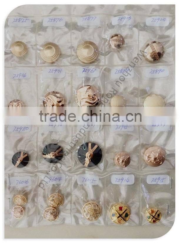 fashion high quality hand sewing metal button for custom uniform