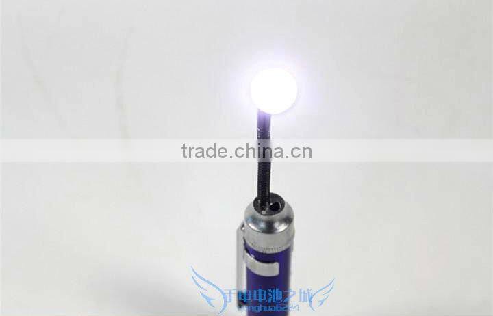 Goread flexible head multifunctional led keychain