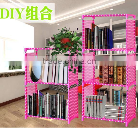 Best sell easy assemble folding furniture book rack design