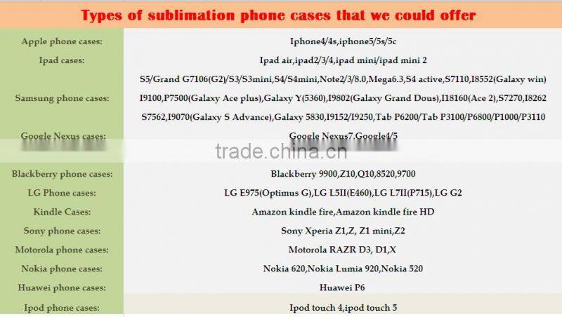 New Product Popular Sublimation Mobile Phone Cover Case for Huawei P8 LITE