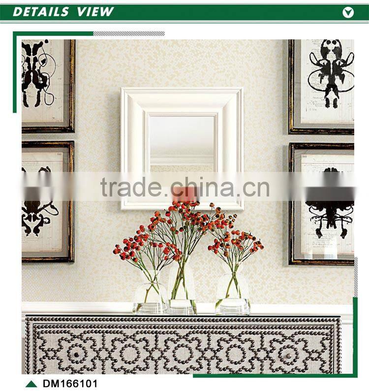 free samples printing non woven wallpaper, beige neat plain wall mural for shop , high quality wallcovering wholesale