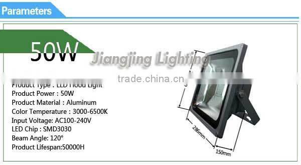 Epistar SMD Aluminum Lamp Body Material and IP65 IP Rating led flood light