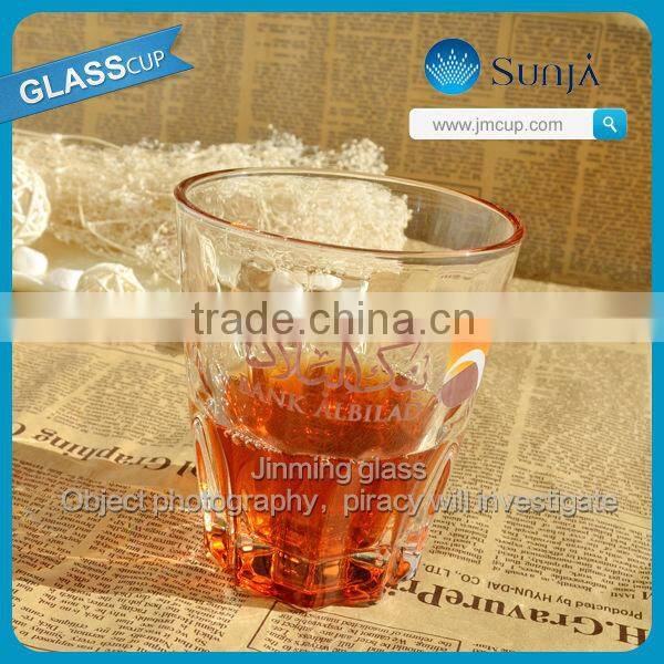 New product colored bottom martini glass drinking tumbler glass drinking tumbler glass