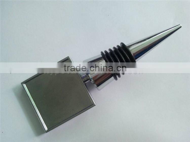 Popular Blank Square shape Bottle Wine Stopper