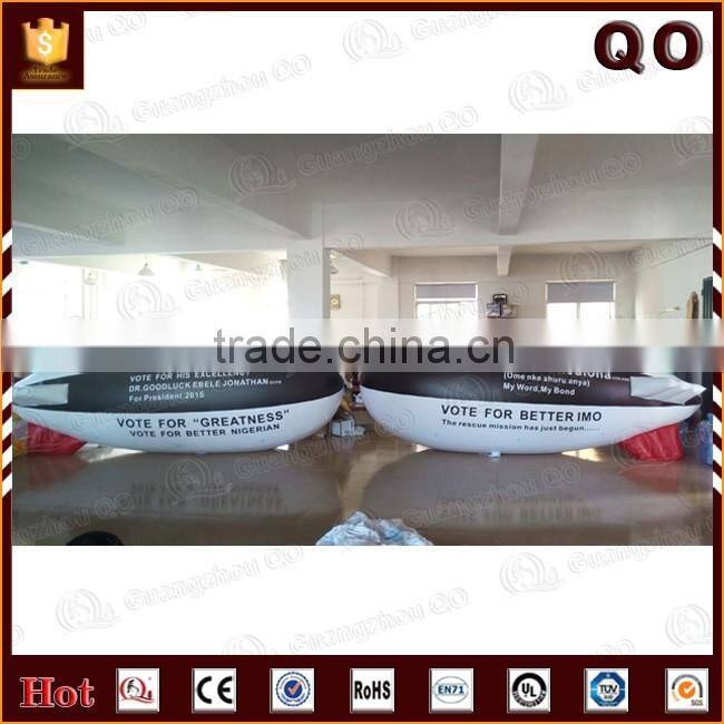 New product custom inflatable aircraft logo printed helium airship for advertising