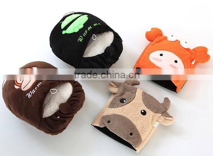 plush USB warming mouse pad/hand warming mouse pad/customized winter mouse pad