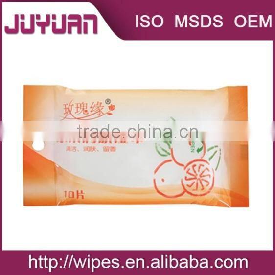 Manufacture nonwoven Disposable Moist Towelette Hand Wipes/tissues individual pack wet wipes OEM Welcomed