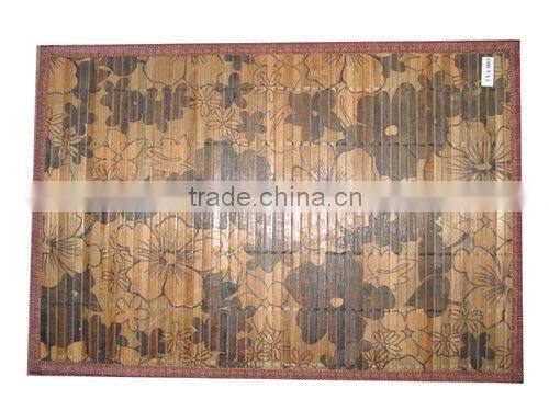 Natural printed bamboo table mats