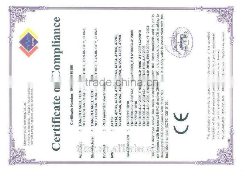 CE, ROHS approved PCB mounted 220V ac 24V dc transformer