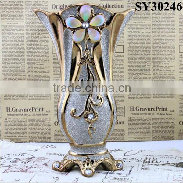 2015 galvanized new design ceramic vase