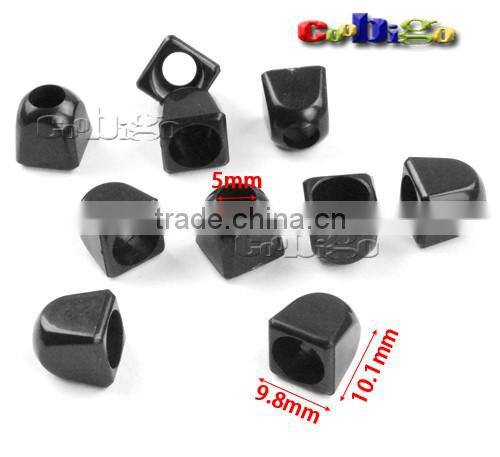 13/64"(5mm)Hole Bell Stopper Plastic Cord Ends For Sportwear Rope Accessories #FLS161-B