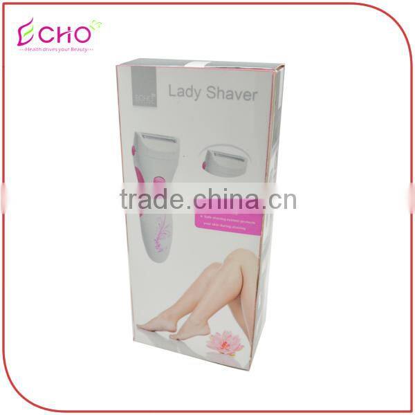 Portable Multicolor Battery Operated Lady Shaver and Epilator