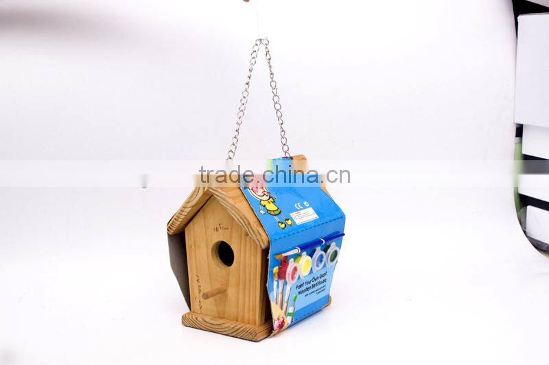 HOTSALE KID'S INTELLIGENT DIY PAINTING HANDCRAFT BIRD HOUSE