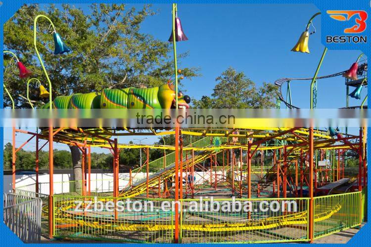 Outdoor amusement park slide games roller coaster in playground for sale