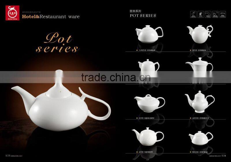 unique design 550ml tea pot Ceramic bone china coffee pot