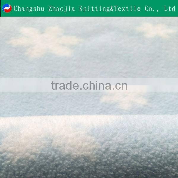 Two-side brushed one-side antipilling custom print polar fleece fabric ZJ047