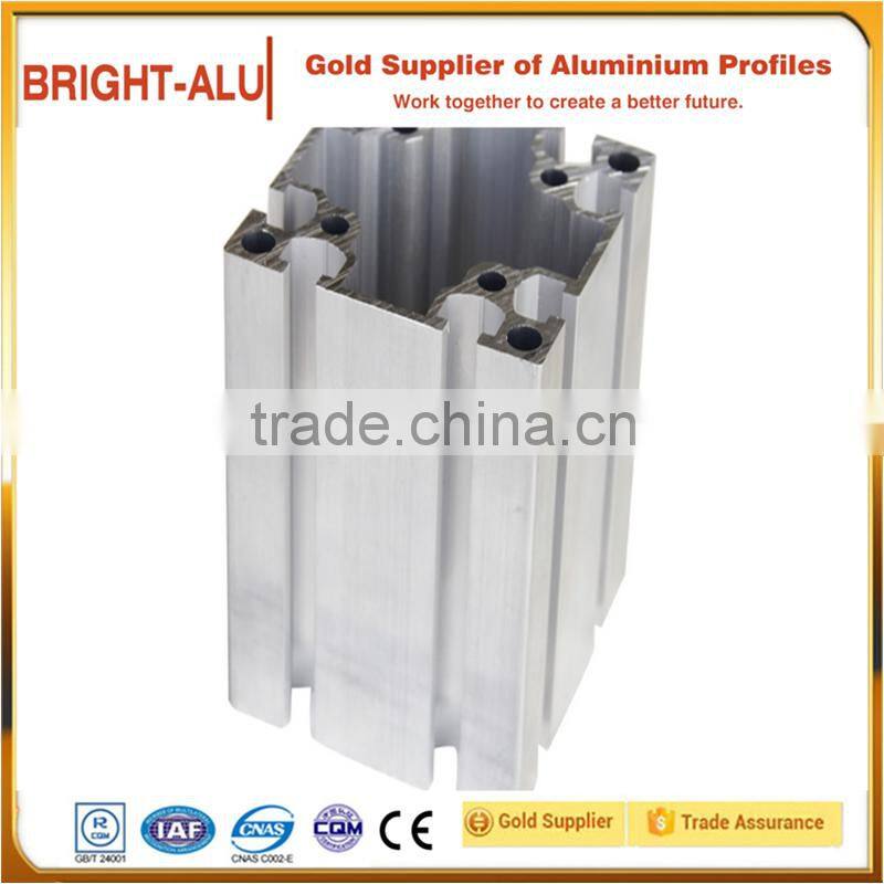 China aluminum factory t-slot anodized aluminum extrusion curtain wall profile