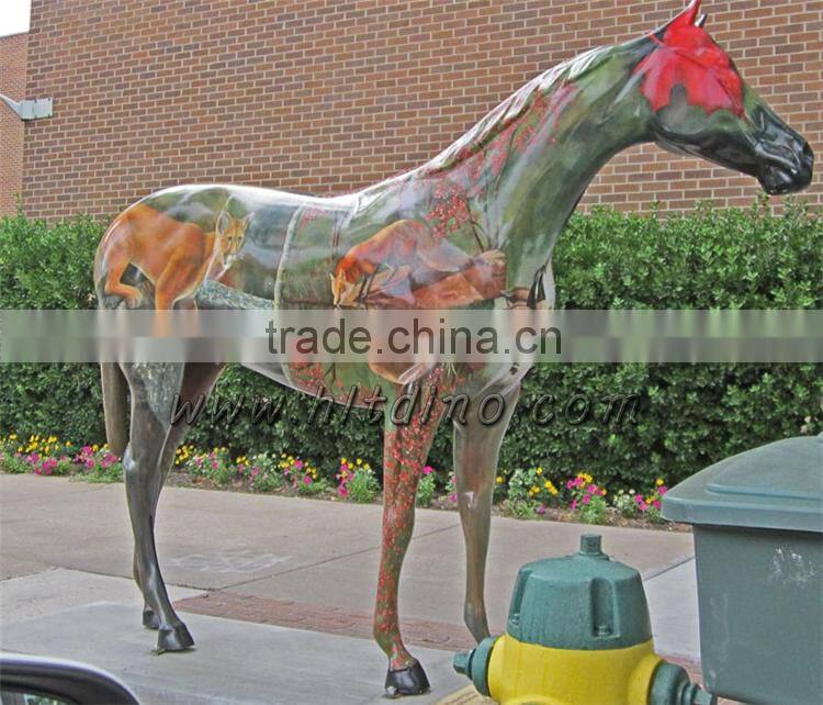 Amusement Park Equipment,Museum Exhibition Life Size Horse Craft Sculpture