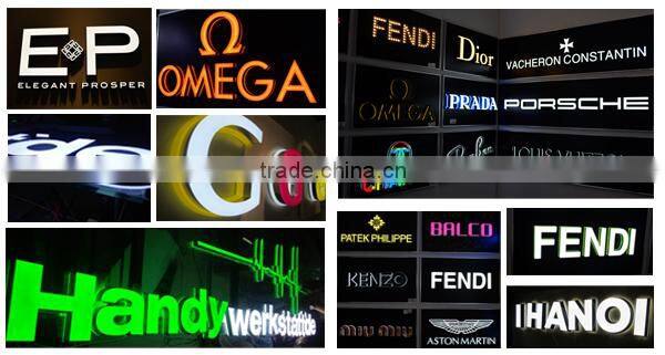 Attractive advertising equipment epoxy resin illuminated shop sign