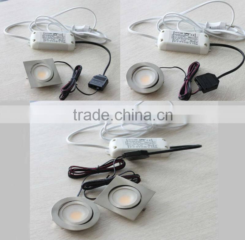 Round and Square Movable Ceiling Light Fixture