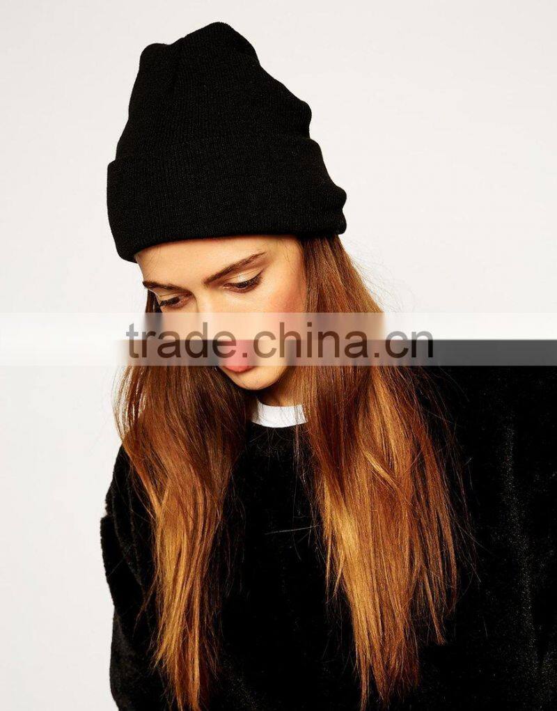 Colorful Hip Hop Knit Beanies/Custom Cuff Beanie Hat Winter Knitted Hat
