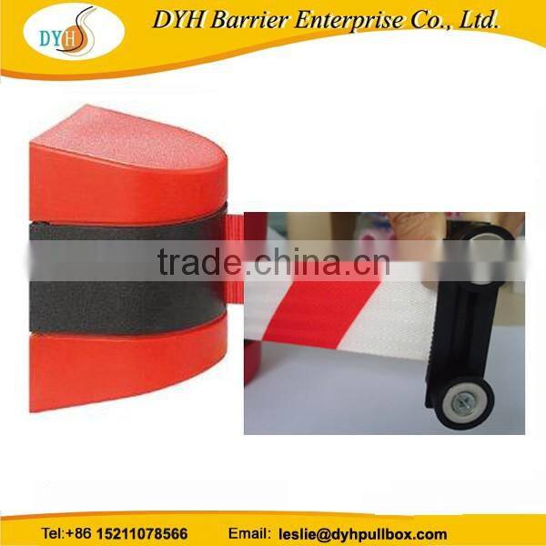 5m belt cassette on the safety barrier wall mount retractable barrier tape