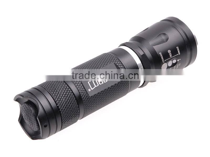 Zoom Focusing Q5 LED Flashlight for Hunting Hot selling