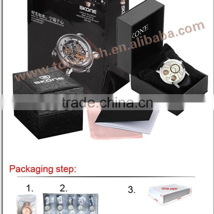 SKONE 7213 stainless steel band best selling brand watch