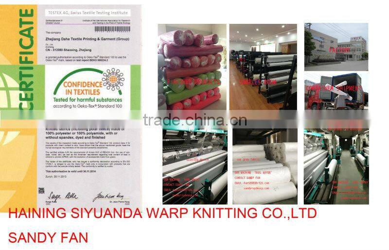 100% polyester Shiny plain cloth