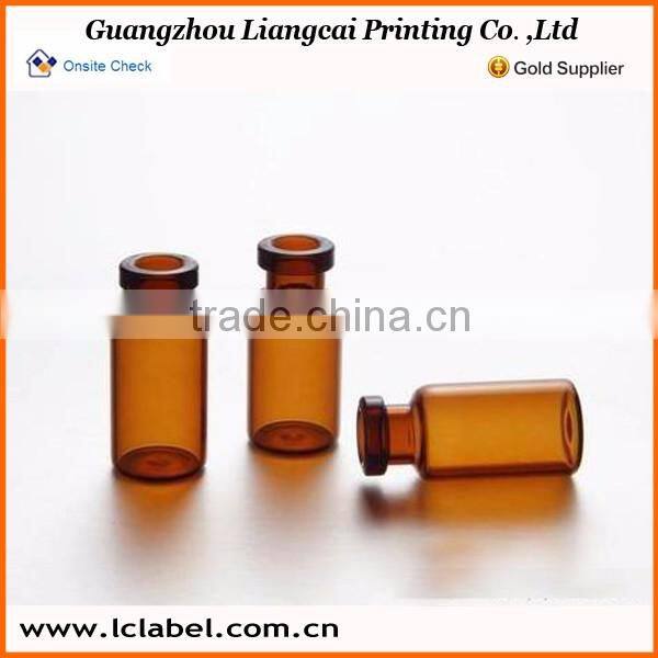 Customized glass amber clear glass sealabel bottles
