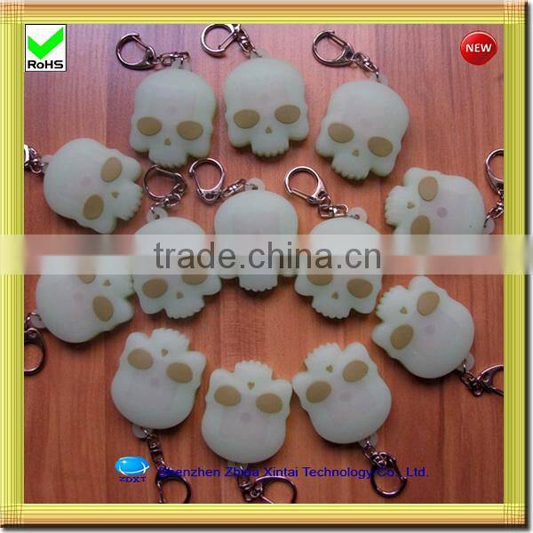 football shape silicone led keyrings wholesale