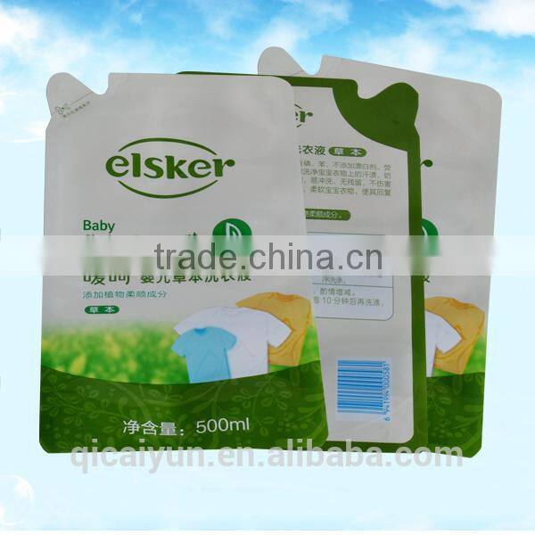 2015 Newly design reusable special shape spout pouch for Christmas promotion