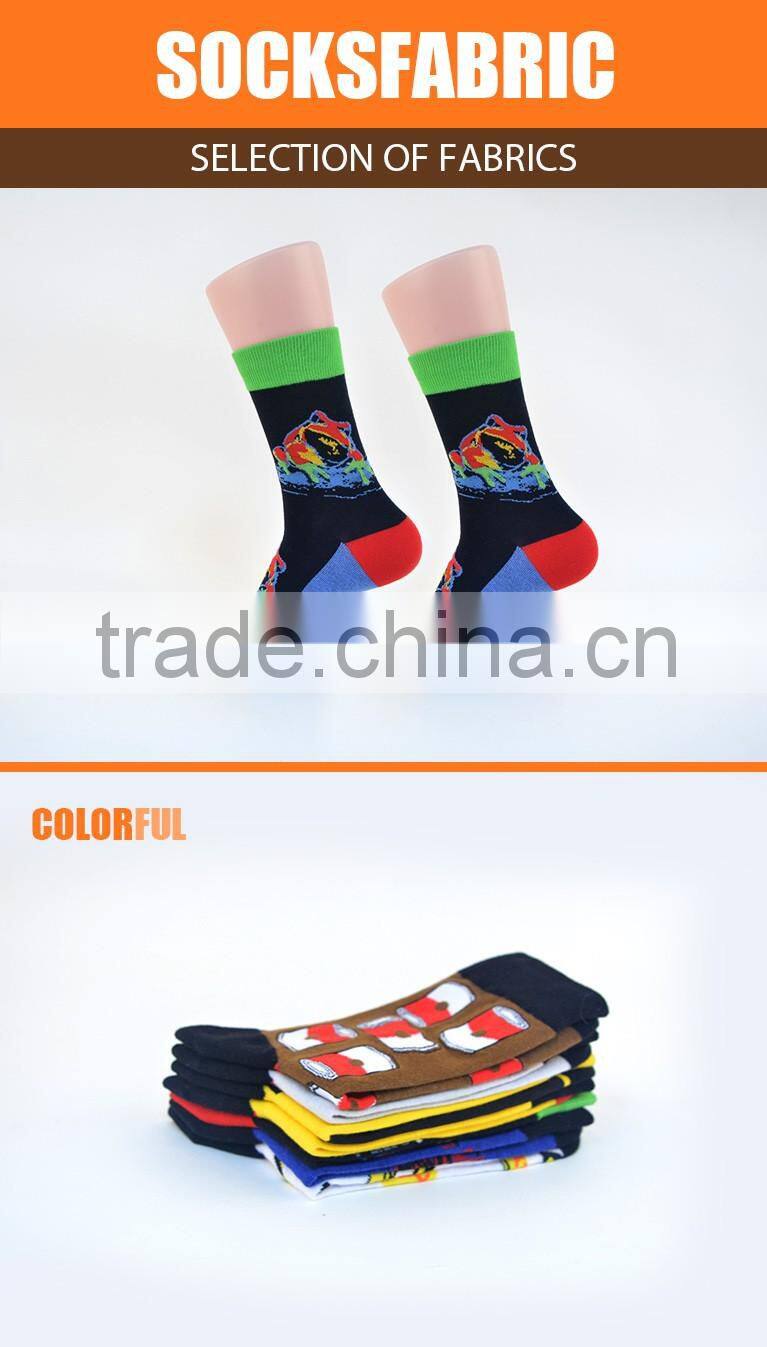 happy custom mens socks