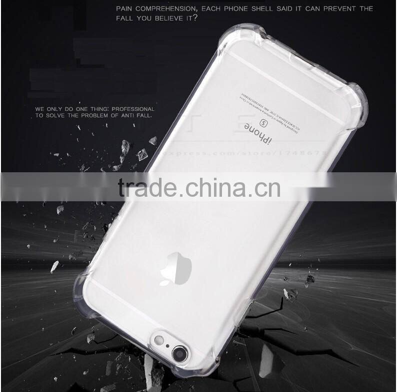 Transparent Clear TPU Silicon+Metal Kickstand Stand Case for iphone 6 plus/iphone 6/iphone SE/5S/4S