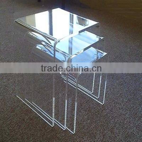 custom high quality acrylic narrow side table