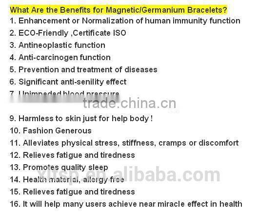 2016 hottest silicone rubber ball wristband bracelet blood pressure magnetic bracelet