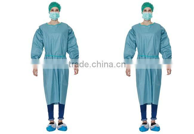 China supplier hospital Isolation gown coverall PP coverall