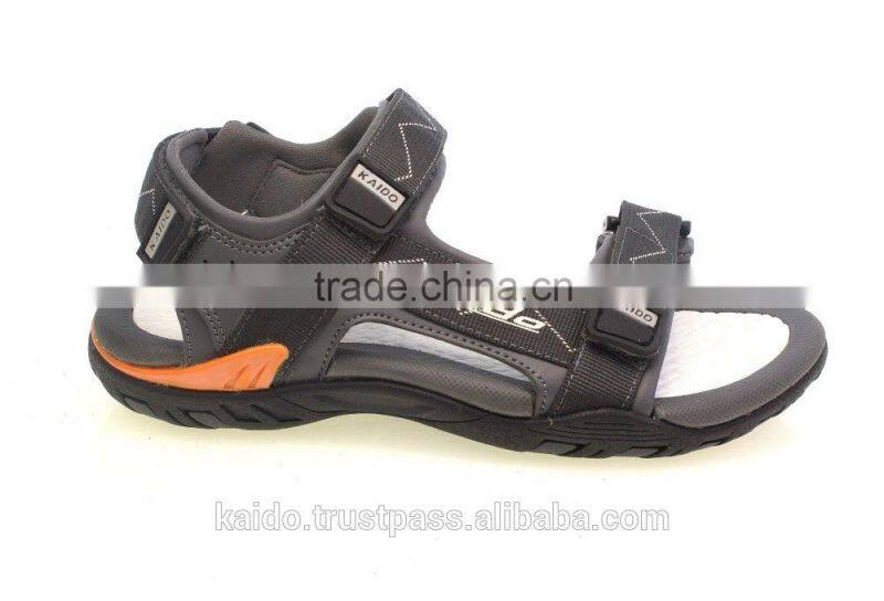 High quality leather shipper sandal for men flat heel and modest style