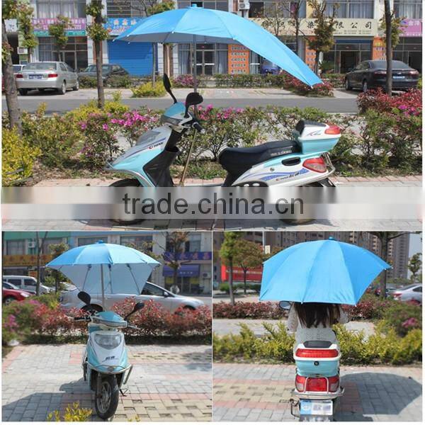 China suppliers parasol windproof electromobile umbrella / cheap motorcycle umbrella