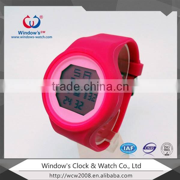 Plastic colorful lcd watch cheap digital kids watch