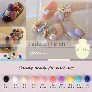 3D Nail Art Rhinestone Decorations White & Pink Colors Crown Bowknot & Love pattern