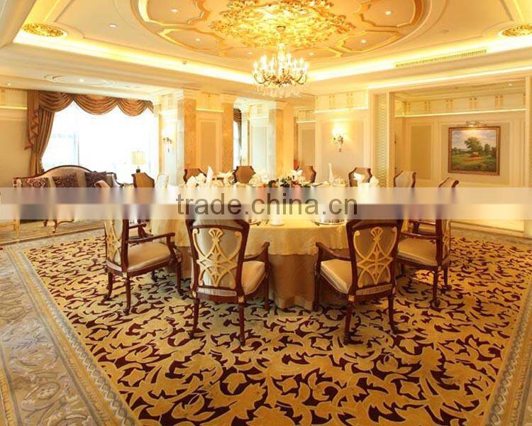 Jacquard Embossed Square Weave Carpet for Luxury Banquet Hall