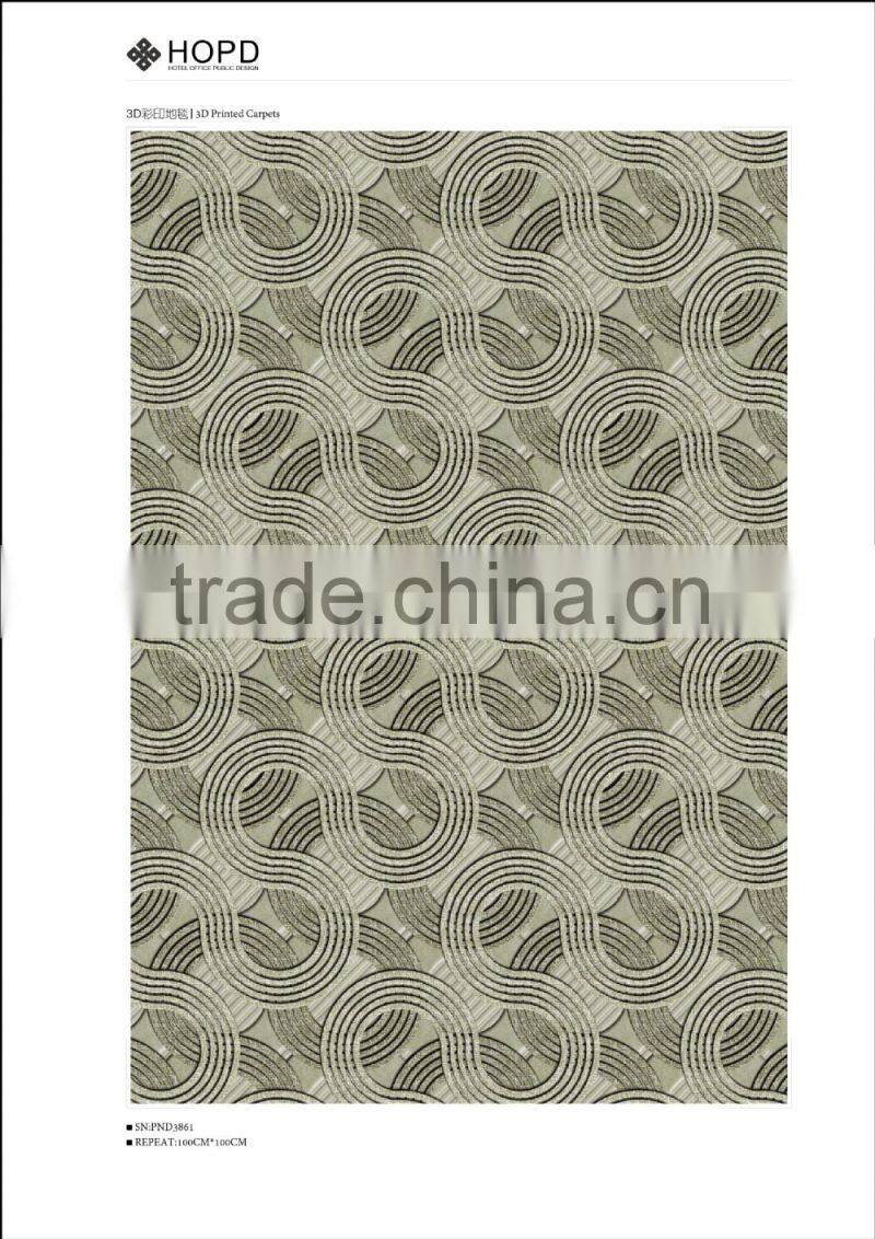 Modern pattern 3D printed Carpet for hotel, apartment, decoration