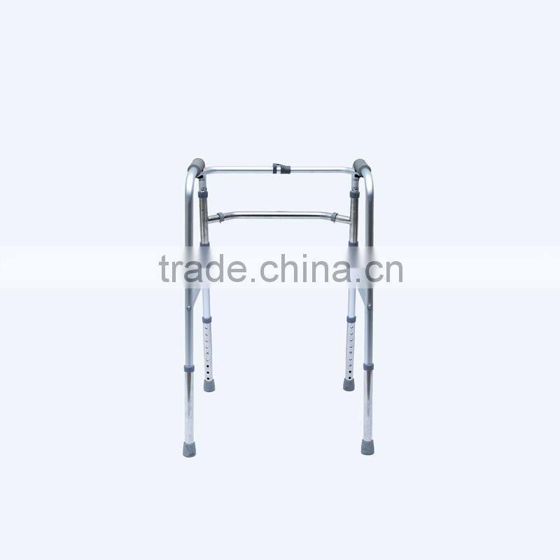 Folding Adjustable Aluminum old people walker without wheels