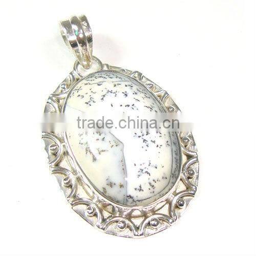 Natural blue tibetan turquoise 925 silver fashion pendant