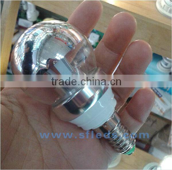 Shadowless oral 3W 5W brightness control smd warm white glass body E27/E26/B22 LED Bulb light