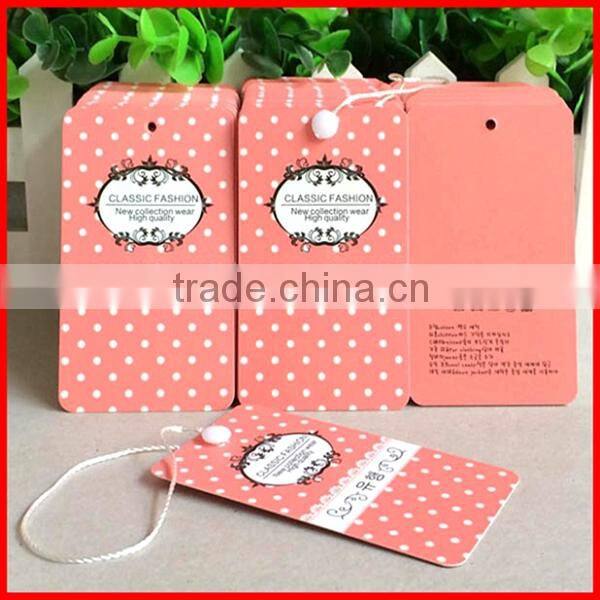 Hot Sale kids Clothes Jeans Paper Hang Tag Wholesale for sale