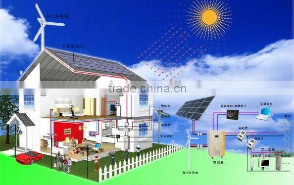 2000W wind/solar hybrid power system(off grid)