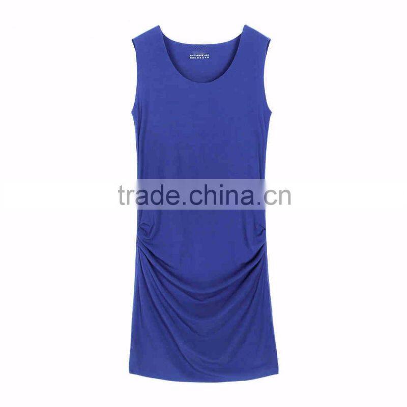Pure color vest outside the female summer wear sleeveless blouse