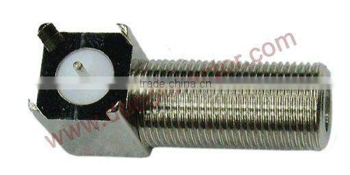 f female right angle pcb mount connector